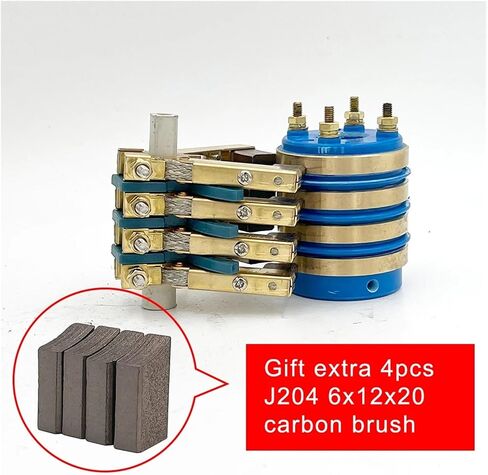 1 Pcs 20x50x59-4 20x50x34-2 Conductive Slip Ring Copper Rotary Packaging Machine Collector 6x12 Carbon Brush(20x50x59-4 J204) in Saudi Arabia