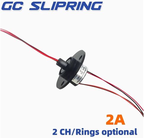 Slip Ring Collector Ring Carbon Brush Conductive Ring Conductive Brush SRC-22-04a/4 Channels 2A Diameter 22mm line Length 250mm col in Saudi Arabia