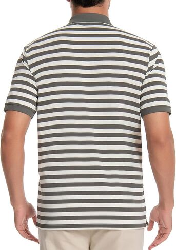 قميص الجولف الرجالي الأكمام قصيرة الأكمام مخططة DRI FIT الرطوبة الفتل القمصان البولو البيضاء للرجال رفيع in Kuwait