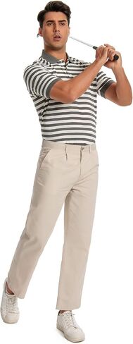 قميص الجولف الرجالي الأكمام قصيرة الأكمام مخططة DRI FIT الرطوبة الفتل القمصان البولو البيضاء للرجال رفيع in Kuwait
