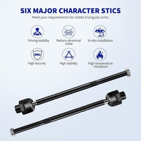 2WD Front Tie Rod Ends Kit for Chevrolet Silverado 1500 and GMC Sierra 1500 1999 2000 2001 2002 2003 2004 2005 2006, 4 Inner and Outer Tie Rod Ends 2 Boots, ES3492 EV370-6Pcs in Saudi Arabia