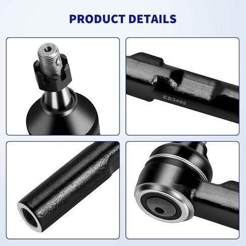 2WD Front Tie Rod Ends Kit for Chevrolet Silverado 1500 and GMC Sierra 1500 1999 2000 2001 2002 2003 2004 2005 2006, 4 Inner and Outer Tie Rod Ends 2 Boots, ES3492 EV370-6Pcs in Saudi Arabia