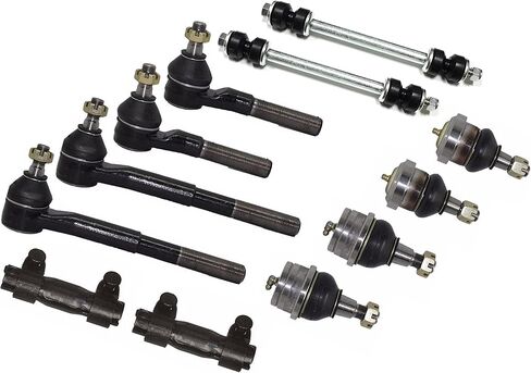 12 Pc Front Suspension Kit Fits Dodge Ram 1500 94-99 RWD Tie Rod Ends Ball Joints Adjusting Sleeves Sway Links in Saudi Arabia
