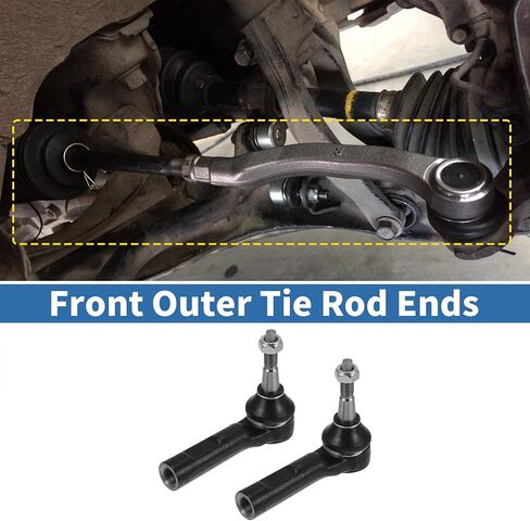 X AutoHaux 2PCS AND OUTER TIE ROD AND AND AND AND AND SUPENSION TEEPENSION TEERING TIE END ل BUICK LACROSSE REGAL Verano Drag Link No.es800949 in Saudi Arabia