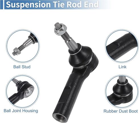 X AutoHaux 2PCS AND OUTER TIE ROD AND AND AND AND AND SUPENSION TEEPENSION TEERING TIE END ل BUICK LACROSSE REGAL Verano Drag Link No.es800949 in Saudi Arabia