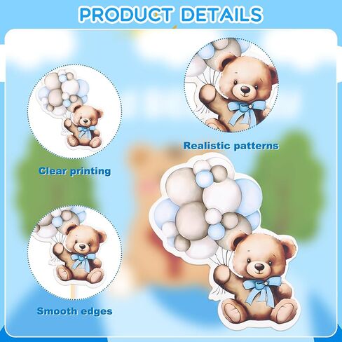 36 Pieces Gold Oh Baby Cupcake Toppers, Glitter Baby Shower Cupcake Picks Decorations for Celebrating Baby Shower Boys Girls Kids Birthday Theme Party Cake Decorations Supplies in Saudi Arabia