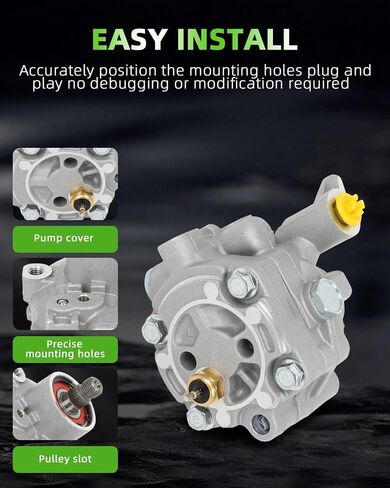 مضخة التوجيه Power Scitoo متوافقة مع Subaru Impreza 2008-2014 ، من أجل WRX 2012-2014 ، من أجل WRX STI 2014-2018 ، مع محرك Turbo H4 2.5L ، استبدل# 34430FG040 ، 21-330 in Saudi Arabia