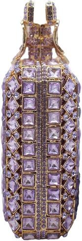 UMREN Women's Perfume Shaped Rhinestone Clutch Purses Sparkly Diamond Box Evening Bag Glitter Party Wedding Handbag in Saudi Arabia