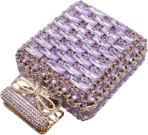 UMREN Women's Perfume Shaped Rhinestone Clutch Purses Sparkly Diamond Box Evening Bag Glitter Party Wedding Handbag in Saudi Arabia