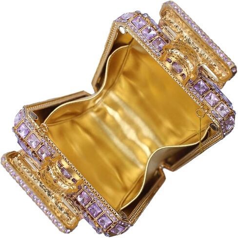 UMREN Women's Perfume Shaped Rhinestone Clutch Purses Sparkly Diamond Box Evening Bag Glitter Party Wedding Handbag in Saudi Arabia
