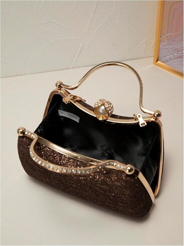 SweatyRocks Women's Glitter Evening Bag Shiny Chain Strap Clutch Purses Formal Cocktail Handbags in Saudi Arabia