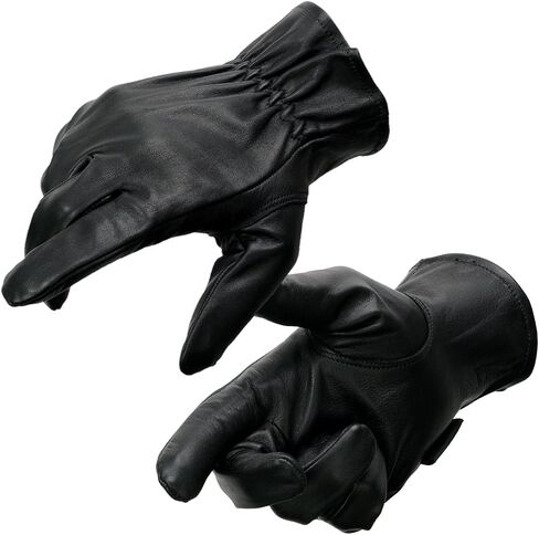 Milwaukee Leather MG7596 Men's Black Leather Motorcycle Rider Unlined Gloves w/Cool-Tec Leather Treatement in Saudi Arabia