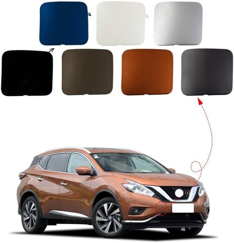 CAR MOBER PROFT TOR TOW COVER CAPE CAPE TOWING EYE FOR NISSAN MURANO 2015 2016 2017 2018 622A0-5AA1H (Pearl White ، Right Raptender Side) in Saudi Arabia