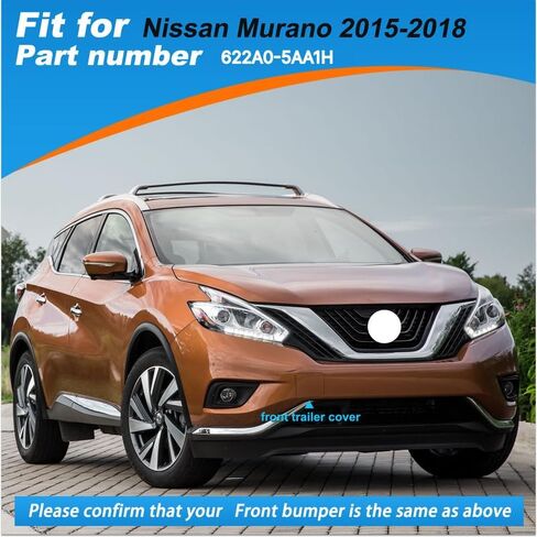 CAR MOBER PROFT TOR TOW COVER CAPE CAPE TOWING EYE FOR NISSAN MURANO 2015 2016 2017 2018 622A0-5AA1H (Pearl White ، Right Raptender Side) in Saudi Arabia