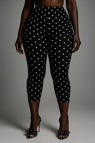 نساء coquette capri pants مرنة الخصر الخصر الطول نحيل كابري طماق جانبية in Saudi Arabia