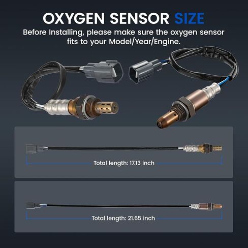 مستشعر Oxygen O2 234-4622 و 234-9049 متوافق مع Toyota 2007 2008 2008 2010 2011 Camry ، 2006 2007 2008 RAV4 2.4L L4 ؛ 1pcs في المنبع و 1pcs مستشعر الأوكسجين البديل في اتجاه مجرى النهر in Kuwait