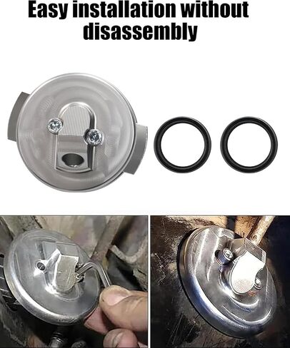 Dipstick Adapter Repair Kit Fit for Ford 7.3L Powerstroke F250 F350 F450 F550 1994-2003 Excursion 2000-2003 Van E250 E350, Replace F4TZ-6753-A F4TZ-6751-B F4TZ-6751-A, Silvery in Kuwait