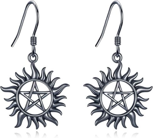 URONE Supernatural Earrings 925 Sterling Silver Anti Possession Dangle Earrings Amulet Jewelry Gifts for Women Men in Saudi Arabia
