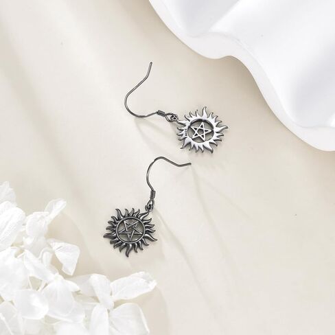 URONE Supernatural Earrings 925 Sterling Silver Anti Possession Dangle Earrings Amulet Jewelry Gifts for Women Men in Saudi Arabia