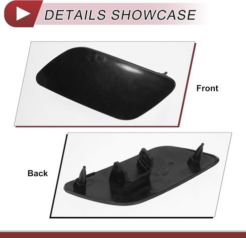 1 Pcs Front Left Side Bumper Headlight Washer Nozzle Cover Cap for Audi A6 C7 2012-2017 Bumper Trim Nozzle Cover No.4G0955275 Unpainted Plastic in Saudi Arabia