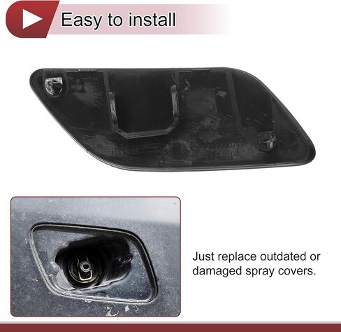 1 Pcs Front Left Side Bumper Headlight Washer Nozzle Cover Cap for Audi A6 C7 2012-2017 Bumper Trim Nozzle Cover No.4G0955275 Unpainted Plastic in Saudi Arabia