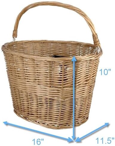 سلة دراجة M-Wave Universal Wicker، دعامة تثبيت in Kuwait