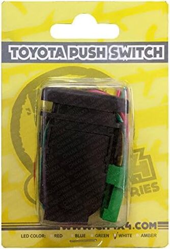 CH4x4 Push Switch for Toyota FJ Cruiser 12V 3Amp - Bumper Lights Symbol - Amber LED in Saudi Arabia