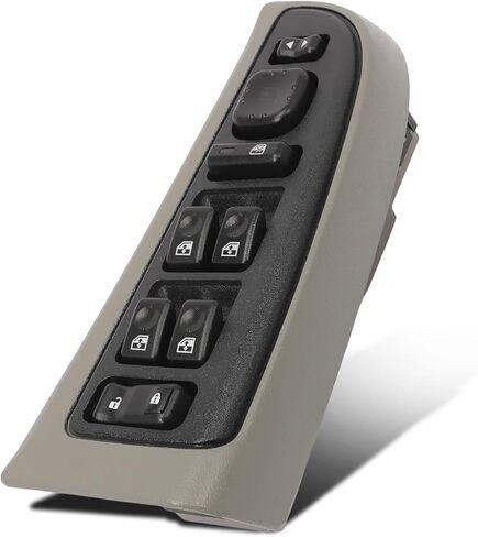 89045129 مفتاح النافذة الرئيسية مع مفتاح مرآة قابلة للطي لعام 2003-2006 Silverado Avalanche Suburban Tahoe Sierra Yukon Escalade Light Gray Bezel 15883319 15883320 in Saudi Arabia