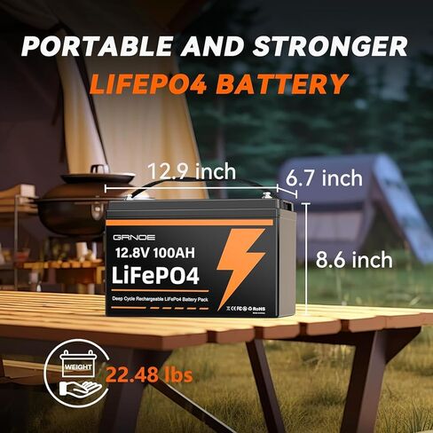12V 100AH LIFEPO4 Lithium Battery Group 31 (4 pack) مع 100A BMS ، حماية منخفضة الإيقاع حتى 15000 دورة عميقة قابلة لإعادة الشحن للربع البحري والنظام الشمسي والنظام الشمسي والسيارة والمقطورة والنسخ الاحتياطي in Kuwait