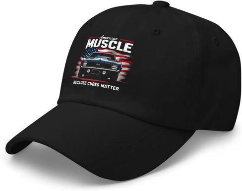 American Muscle Dad Hat – Because Cubes Matter Classic Camaro SS Car Graphic Cap in Saudi Arabia