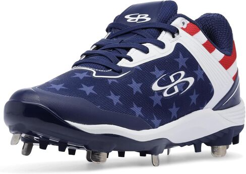 Boombah Viper Men's Metal Cleat - USA One Nation - أحجام متعددة in Saudi Arabia
