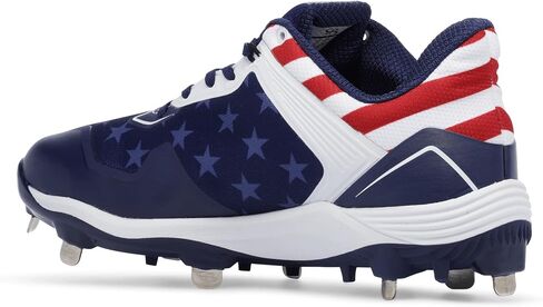 Boombah Viper Men's Metal Cleat - USA One Nation - أحجام متعددة in Saudi Arabia