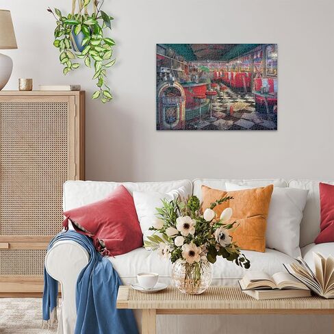 Ravensburger Abandoned Series: Decaying Diner 1000 Piece Jigsaw Puzzle for Adults - 12000637 - Handcrafted Tooling, Made in Germany, Every Piece Fits Together Perfectly in Kuwait