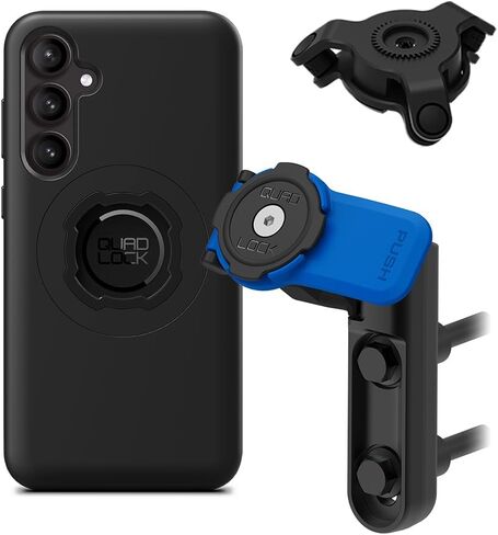 Quad Lock Brake/Clutch Motorcycle Phone Mount with Vibration Dampener and MAG Phone Case for Galaxy S23+ in Saudi Arabia