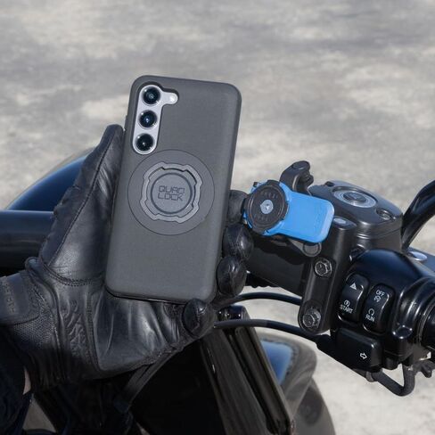 Quad Lock Brake/Clutch Motorcycle Phone Mount with Vibration Dampener and MAG Phone Case for Galaxy S23+ in Saudi Arabia