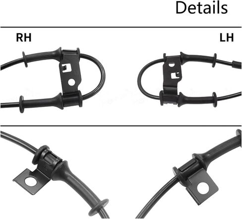 مجموعة من مستشعرات سرعة عجلة ABS (يسار+يمين) ، تناسب 2011-2012 Hyundai Elantra ، تحل محل OEM 59810-3x310 ، 59830-3x310 ، 10218 in Saudi Arabia