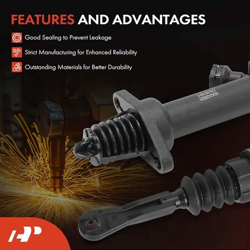 A-Premium Clutch Master Cylinder and Clutch Slave Cylinder Compatible with Jeep JK Series Wrangler 2007-2012, Replace# 52060132AC, 52060133AC, 2-PC Set in Saudi Arabia