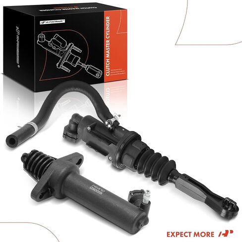 A-Premium Clutch Master Cylinder and Clutch Slave Cylinder Compatible with Jeep JK Series Wrangler 2007-2012, Replace# 52060132AC, 52060133AC, 2-PC Set in Saudi Arabia
