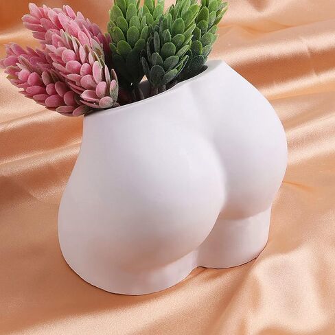 Overlapping Body Concrete Flower Pot Mold Succulent Planter Vase Silicone Mold Plaster Epoxy Resin Pen Brush/Candle Holder Mold Cement Polymer Clay Mould in Kuwait