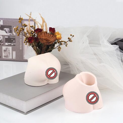 Overlapping Body Concrete Flower Pot Mold Succulent Planter Vase Silicone Mold Plaster Epoxy Resin Pen Brush/Candle Holder Mold Cement Polymer Clay Mould in Kuwait
