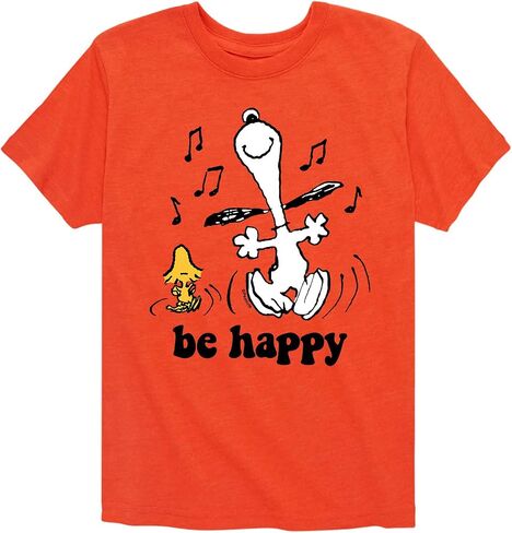 HYBRID APPAREL - Peanuts - Snoopy Be Happy Dance - Toddler and Youth Short Sleeve Graphic T-Shirt in Saudi Arabia