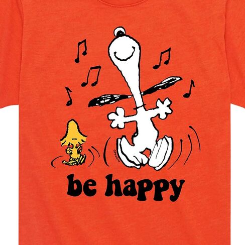 HYBRID APPAREL - Peanuts - Snoopy Be Happy Dance - Toddler and Youth Short Sleeve Graphic T-Shirt in Saudi Arabia