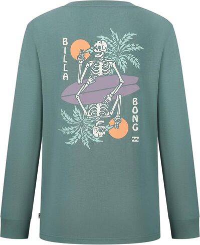 Billabong Boys' Premium Long Sleeve Logo Graphic T-Shirt, Regular Fit in Kuwait