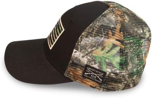 Grunt Style Assoridered American Flag RealTree Edge® Camo Mesh Hat (مقاس واحد ، كامو) in Saudi Arabia