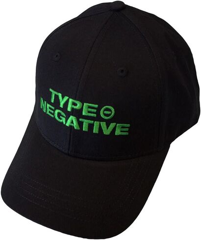 Type O Negative Text Band Logo Baseball Cap Size One Size Black in Saudi Arabia