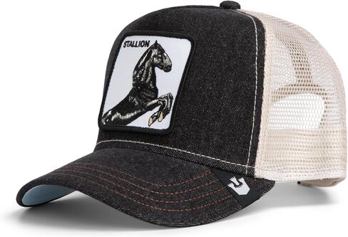 Goorin Bros. The Farm Unisex Original Adjustable Snapback Trucker Hat, Denim (The Stallion), One Size in Saudi Arabia