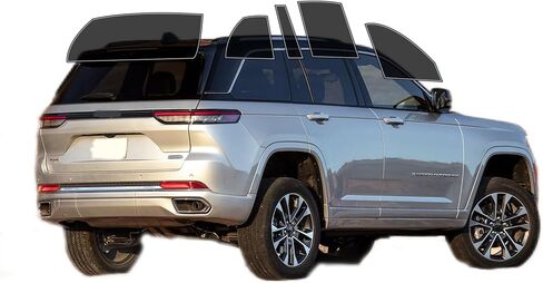 Window Window Precut Film Front Windows Tint Film Cars Sun Flocking Procession Privacy Anti Shatter Glass 2 Ply Computer Cut أي ظلال لجيب Grand Cherokee 4Door 2022-2024 in Kuwait
