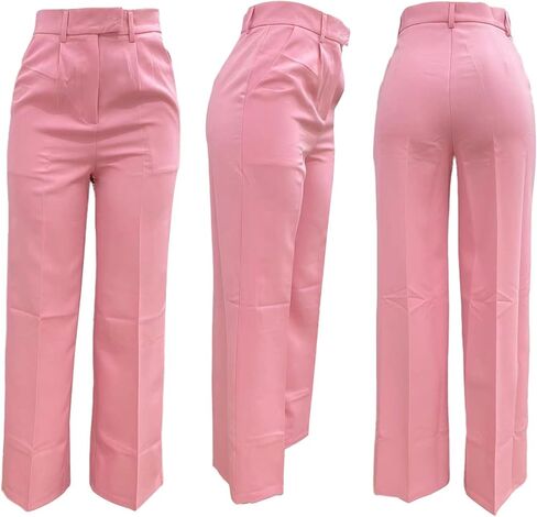 Women Wide Leg Dress Pants High Waisted Straight Leg Slacks Casual Business Office Work Trousers in Kuwait