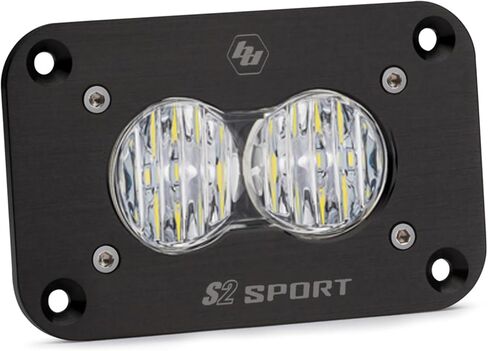 باجا تصاميم S2 Sport Black Flush Mount LED Pod (المنعطفات الواسعة ؛ واضحة) in Saudi Arabia