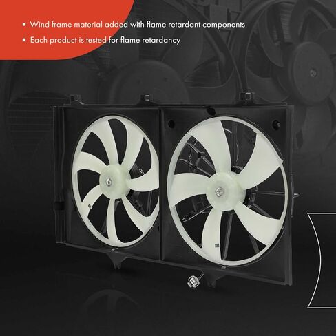 A-Premium Engine Chariatiator Cooling Fan Assombly متوافقة مع نماذج Toyota Select-Camry 2007-2011 ، Avalon 2005-2012 ، Venza 2009-2014-استبدال# 16711AD010 ، 16711AD020 in Saudi Arabia